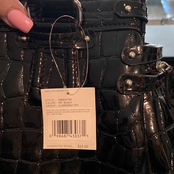 NEW LIZ CLAIBORNE BLACK BAGS - Picture 6 of 6